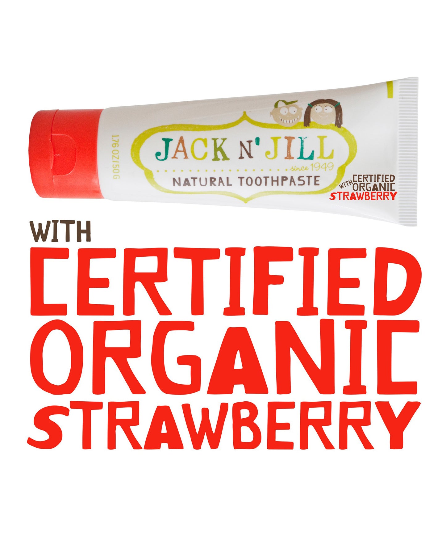 Jack n Jill Natural Toothpaste - Strawberry