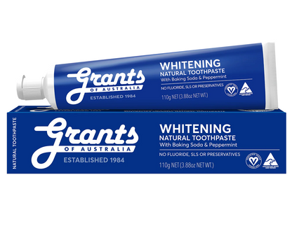 Grants Natural Toothpaste WHITENING (Fluoride Free) 110g