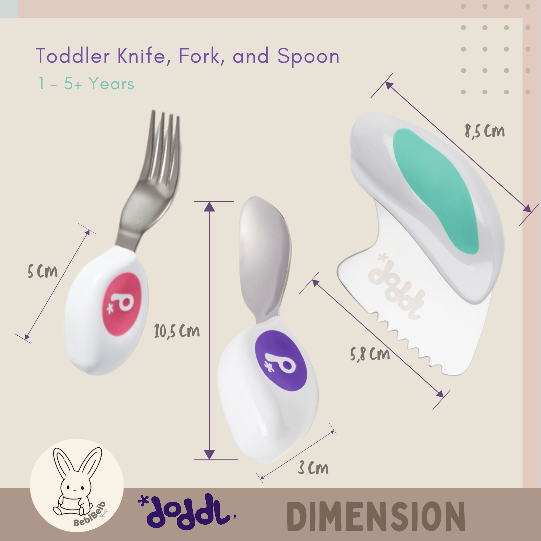 Doddl Fork, Spoon and Knife Set